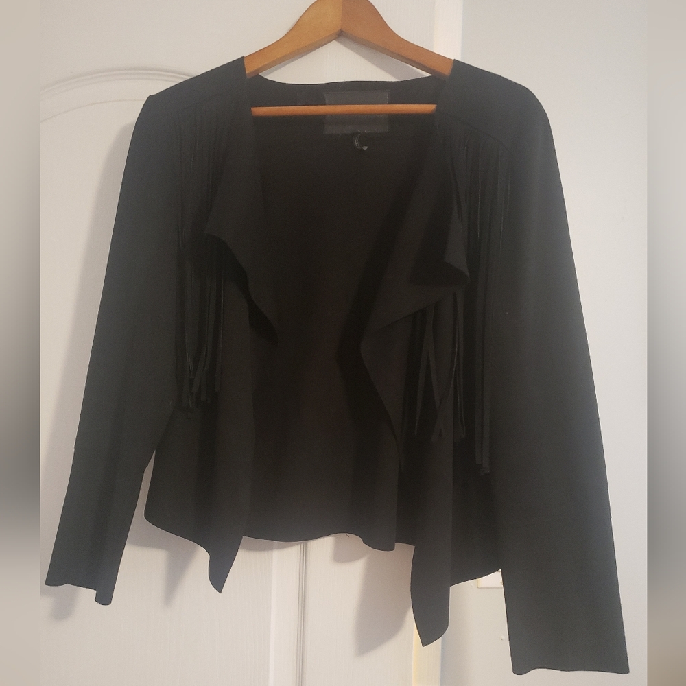 Buffalo David Bitton Black Fringe Jacket